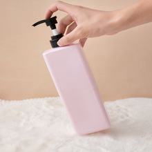 四方形空瓶500ml750MLpet塑料丝印加工印刷沐浴洗发水瓶子