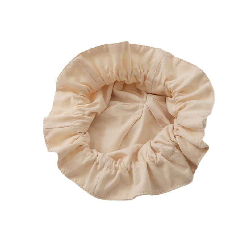 Sombrero de encaje princesa coreana primavera y otoño sombrero de bebé femenino ajustable de 1 año al aire libre sombrero de pescador para niños pequeños