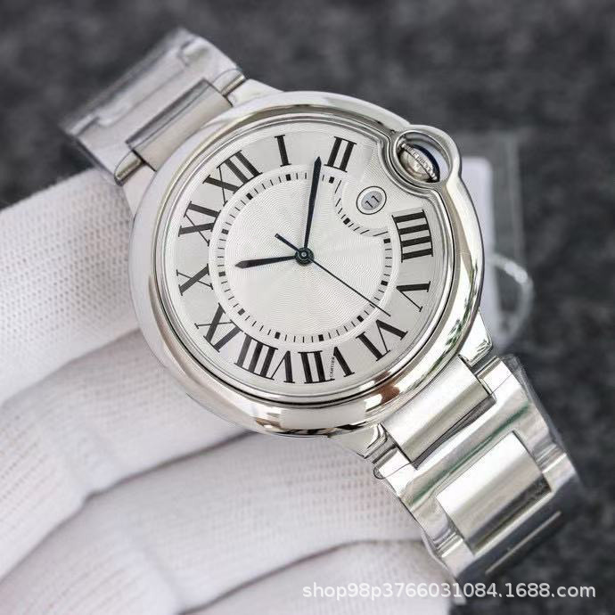 Cross-border wholesale of AF brand fish-eye blue balloon series Santos couple watches, fully automatic mechanical quartz watches for men and women Cross-border wholesale of AF brand fish-eye blue balloon series Santos couple watches, fully automatic mechanical quartz watches for men and women