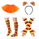 New Thanksgiving Adult Mesh Tutu Skirt Turkey Headband Costume Performance Ball Tutu Skirt Suit
