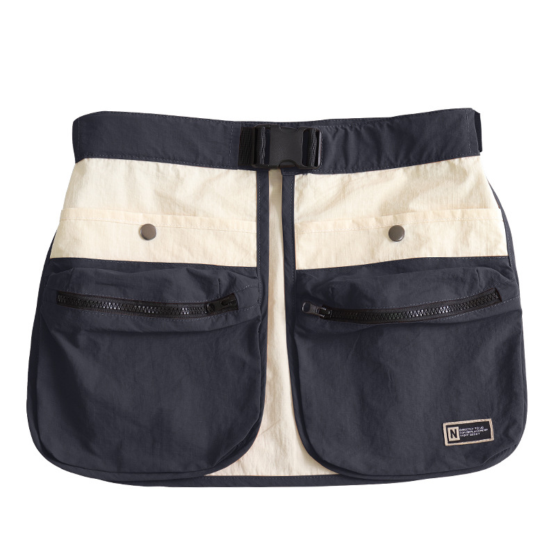 Riñonera negra blanca YB005