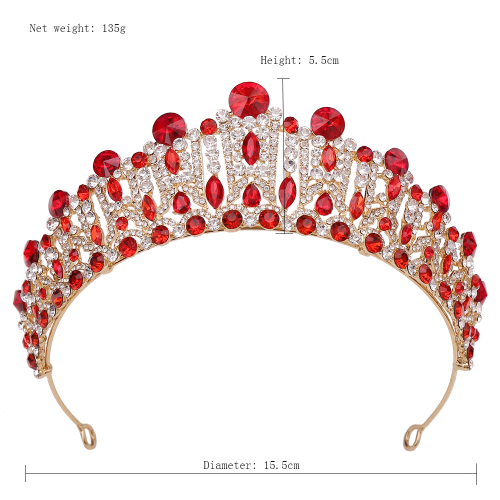 Bridal Shiny Women's Solid Color Alloy Rhinestone Diamond Crown display picture 1
