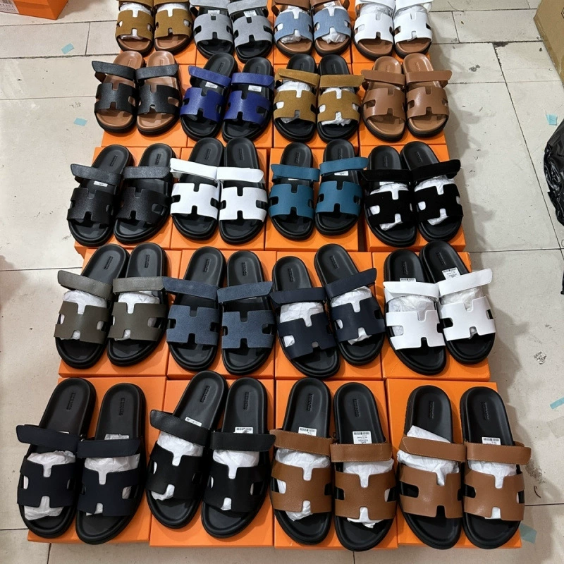 Мужские тапочки Erjiu на толстой подошве, лето 2025, новый стиль, мягкая подошва, плоская подошва, пляжные сандалии