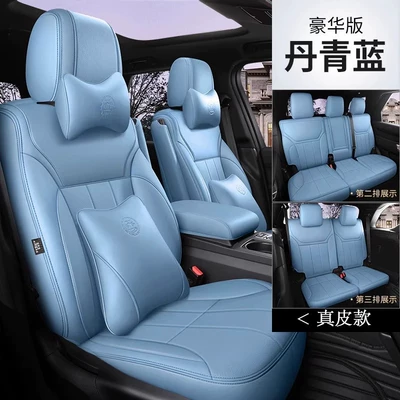 Modelə uyğun (Original) oturacaq örtükləri — Car Seat Cushion Panamera - danqing-blue-deluxe-edition-five-seats-nappa-leather-fully-surrounded-front-and-rear