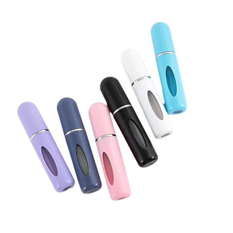 工場直送 プラスチック製5ml 底部直接充填 香水詰め替えボトル スプレーボトル キャンディーカラー 蓋付きプラスチックボトル|undefined