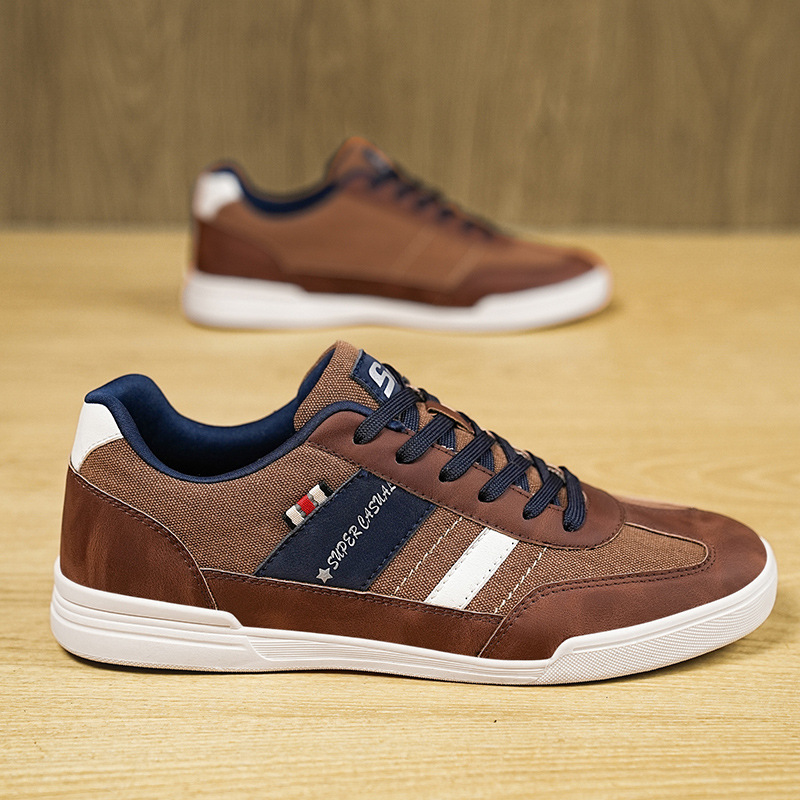 Zapatos de hombre de tamaño king size 45 y 48 zapatos de skate de hombre con un pedazo de tela casual zapatos de conducción de papás suaves