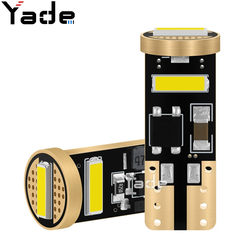 Yad автомобильный светодиодный индикатор T10 7020 3 огни декодирование яркого номерного знака лампы для чтения фар