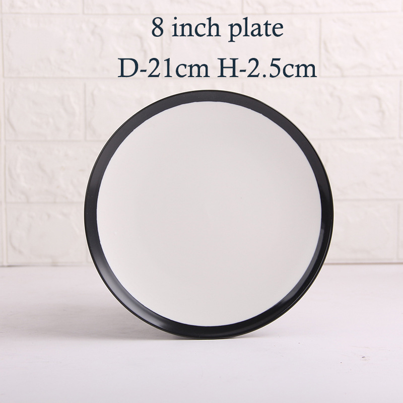 Vacaciones Platos Vajilla traje de placa de cerámica occidental de gama alta