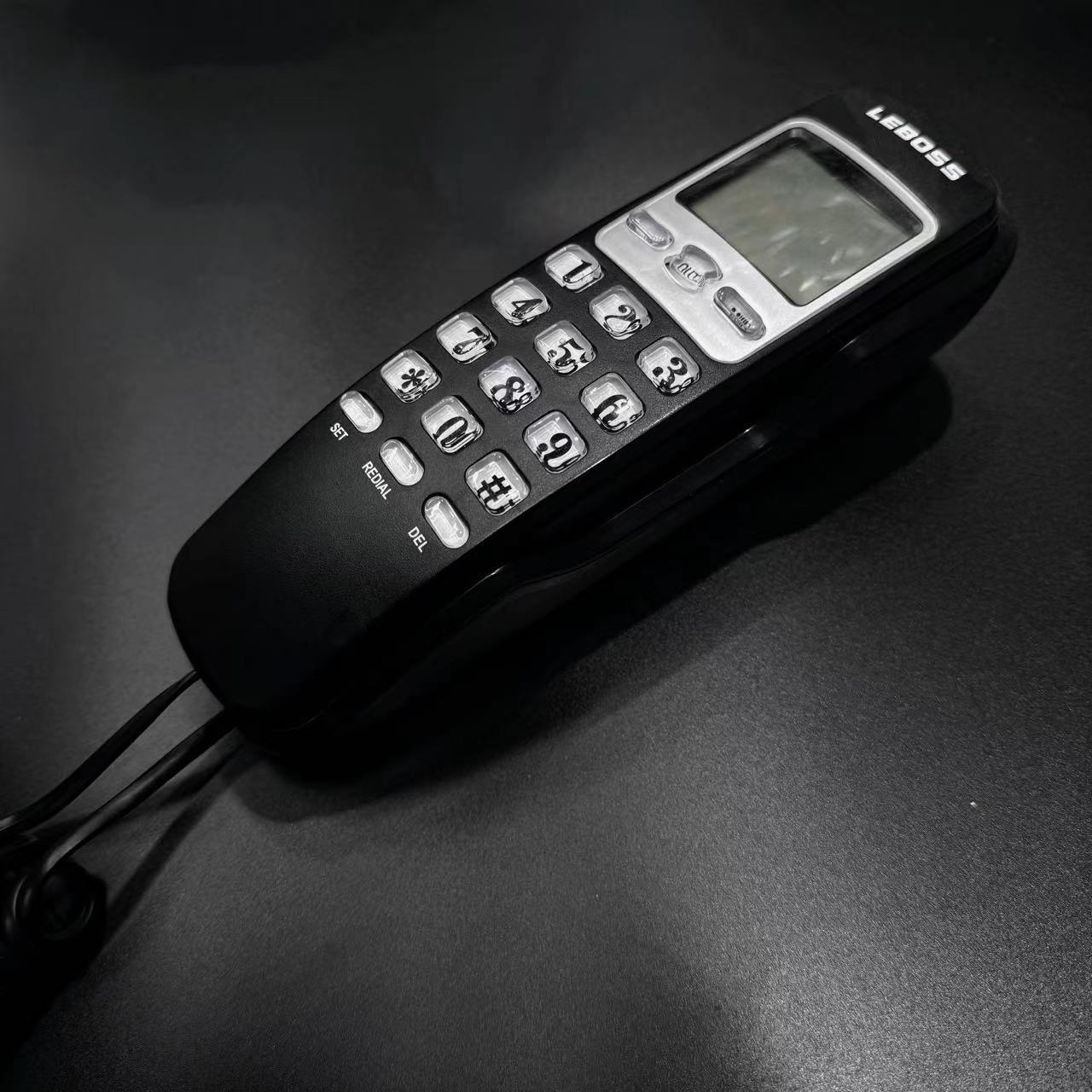 LEBOSS B369来电显示电话机壁挂机小分机桌墙两用家用酒店商务