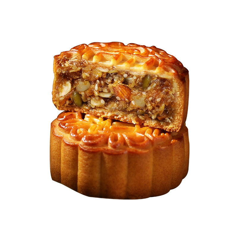 中秋广式月饼蛋黄莲蓉60g五仁月饼定制OEM代加工多口味月饼批发|undefined