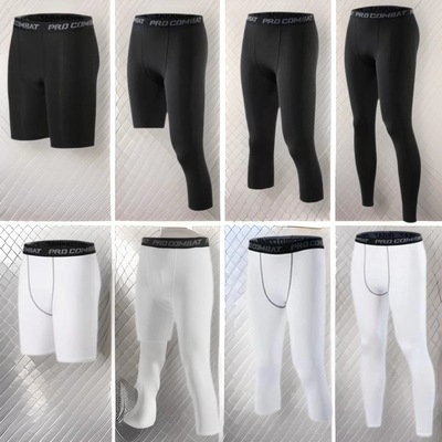 篮球紧身内裤男五分单腿速干高弹运动短裤健身跑步压缩打底裤夏|ms