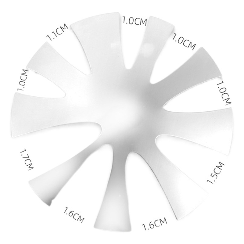 Transfronteriza nueva manicura Plantilla de conformación francesa en forma de V placa de acero inoxidable fototerapia Cristal de fabricación de uñas Plantilla de modelado