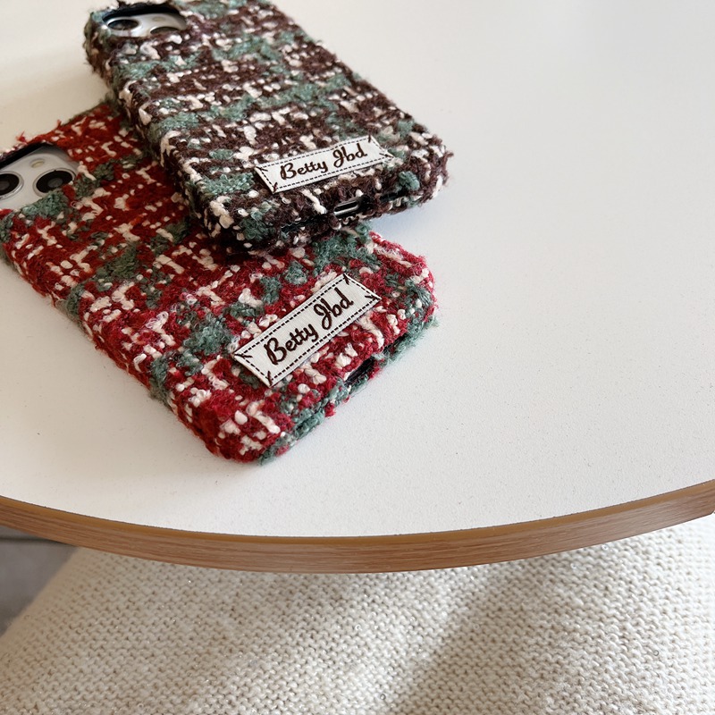 Velvet Phone Case For Iphone 16 Pro Max Patterned Cover_voghion.com