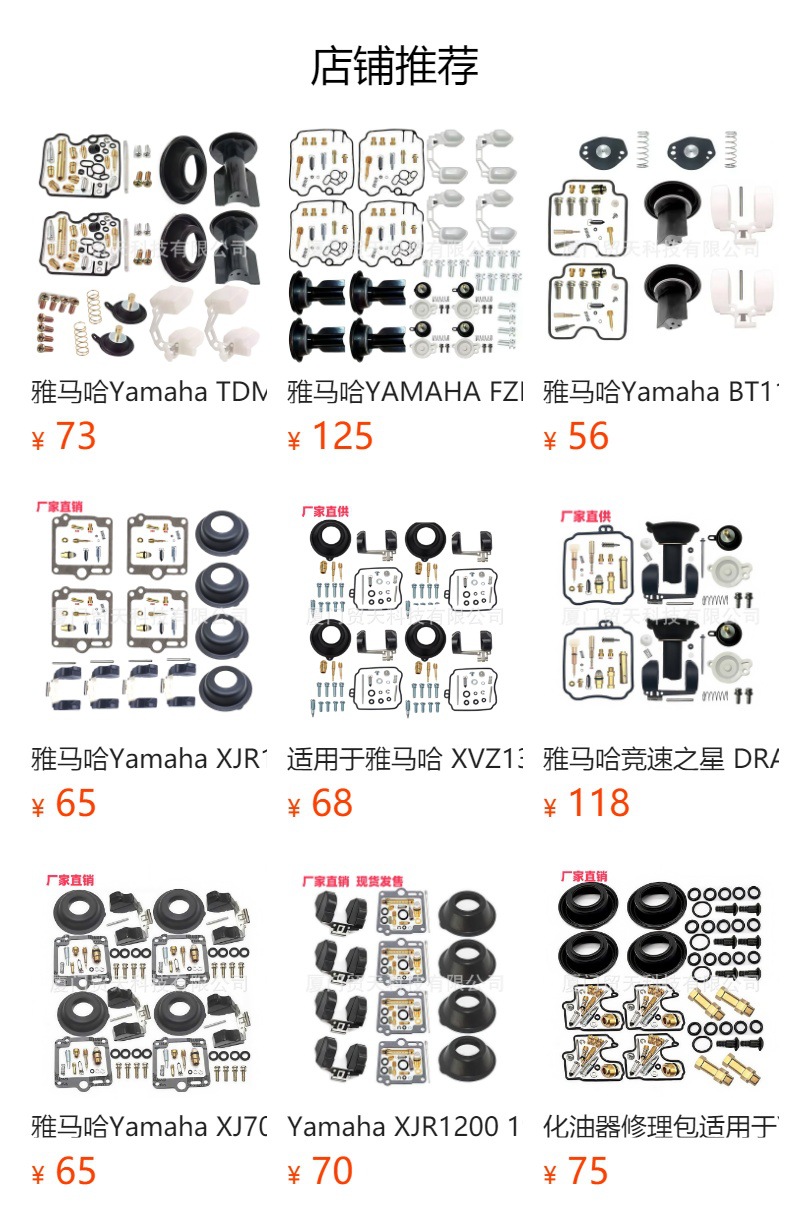 YAMAHA XV 750 XV1100 VIRAGO 1100 XV750 Carburetor Repair Kit