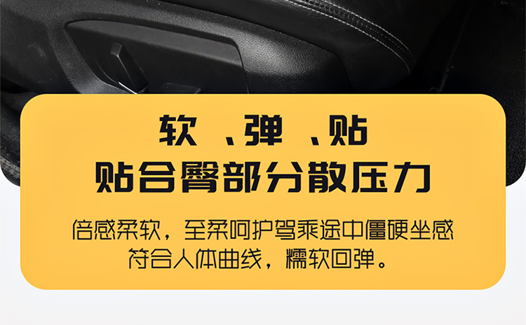 Temu Summer Cool Slow Rebound Office Beautiful Buttocks Memory Foam Pillow Core Gel Product Cool Cushion Inner Core