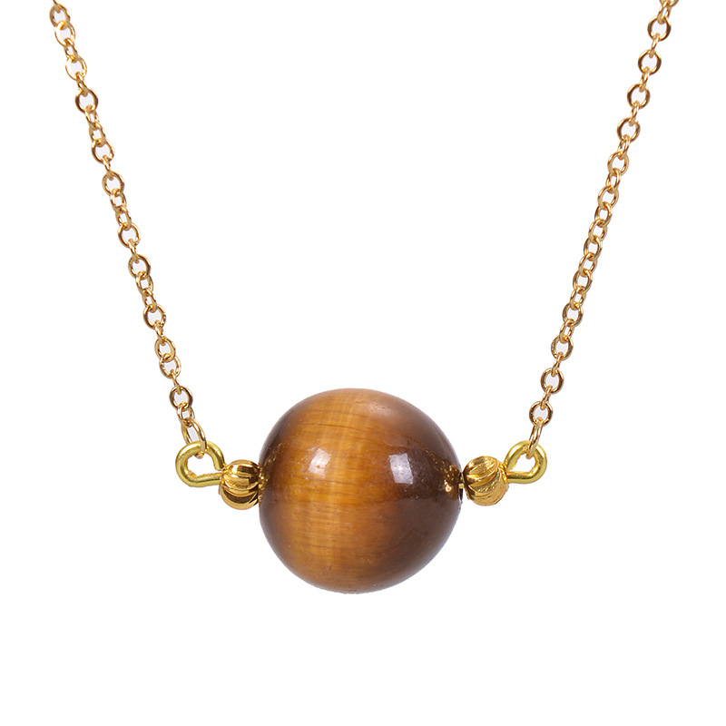 Unisex Gender Elegant Printing Natural Stone Pendant Necklace In Bulk