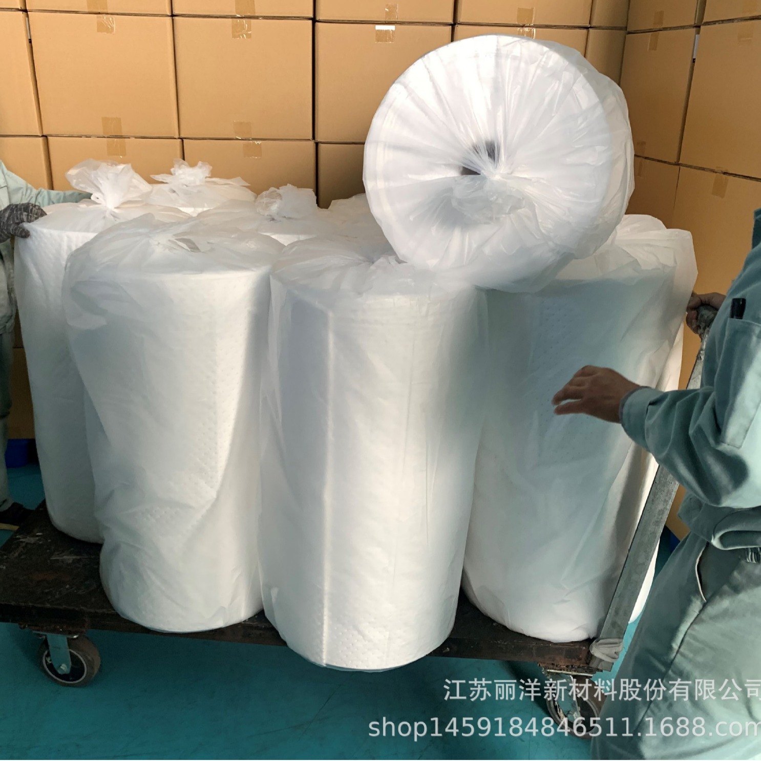 工业化工厂铺设吸油棉吸油卷 清洁环保高效吸油毡过滤棉