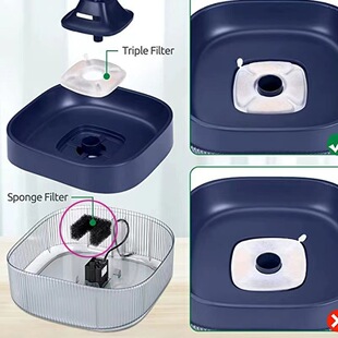 G06340 Is Suitable for Petsafeviva Pet Water Fountain Foam Filter 10-Pack Filter Cotton