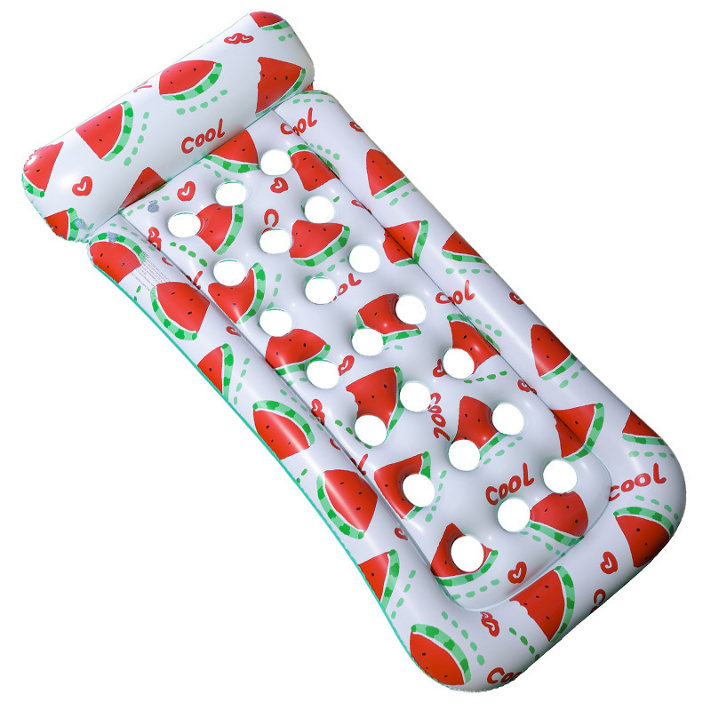Amazon spot transfronterizo agua inflable flotante gruesa cama flotante sillón agujero tipo hamaca tortuga hoja cama flotante