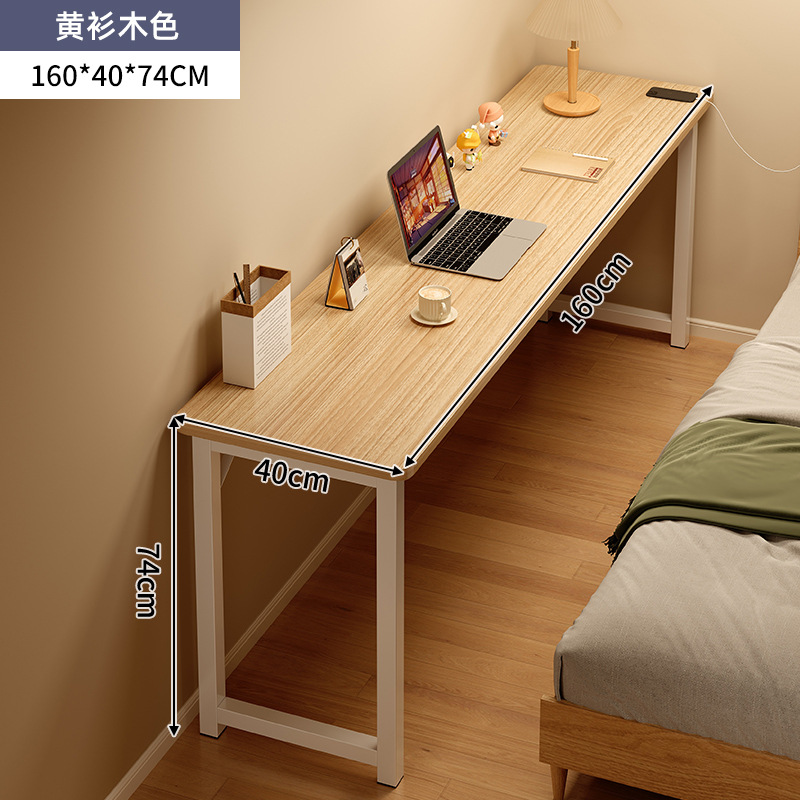 Mesa doméstica dormitorio de niñas simple escritorio de alquiler casa contra la pared escritorio de computadora mesa de trabajo balcón estrecha mesa larga
