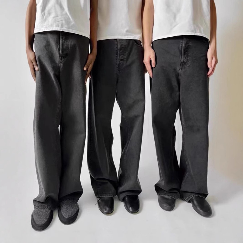 Vujade 009 Drop2WES washed gray black coffee jeans washed vintage kenijima