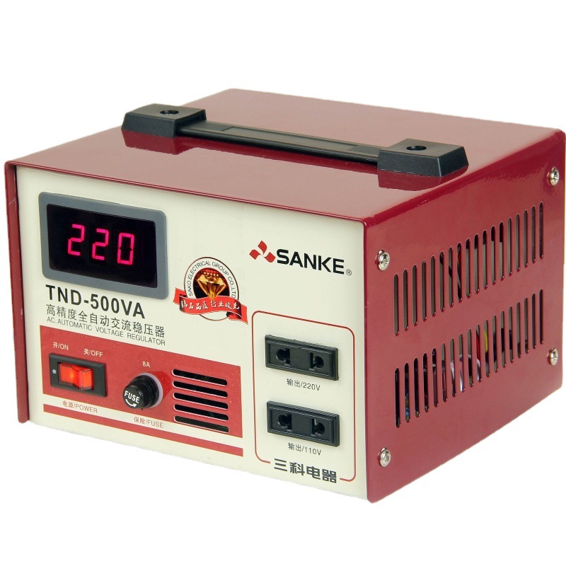 三科稳压器数显TND-500VA500W电脑冰箱监控设备稳压电源220V厂家