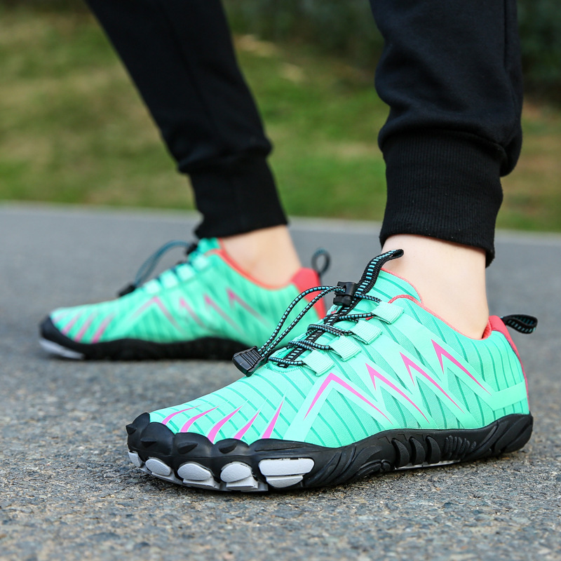 Zapatos de malla de cinco dedos para exteriores, versión deportiva para montañismo, zapatos de senderismo transpirables, zapatos de correr para escalada en roca para hombre, antideslizantes image 9