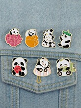 P 20738 Chinese Style Cartoon Lion Dance Panda Brooch ������