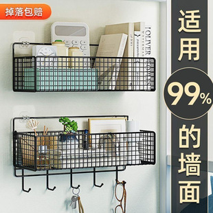 Factory direct blue hanging bedside shelf dormitory good things student bunk women's bedroom storage basket bedside generation