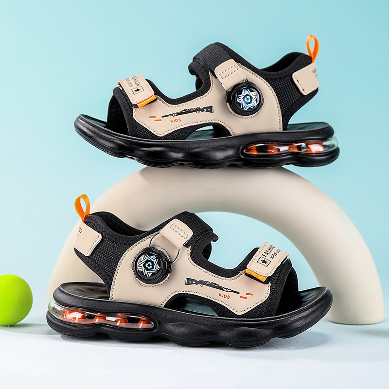 Zapatos para niños, sandalias para niños, sandalias de una palabra, estilo de verano 2025, deportes de playa, ocio, senderismo, transpirable, ligero, juvenil