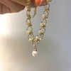 Brand retro small design bracelet from pearl, fashionable universal jewelry, simple and elegant design, trend of season, city style