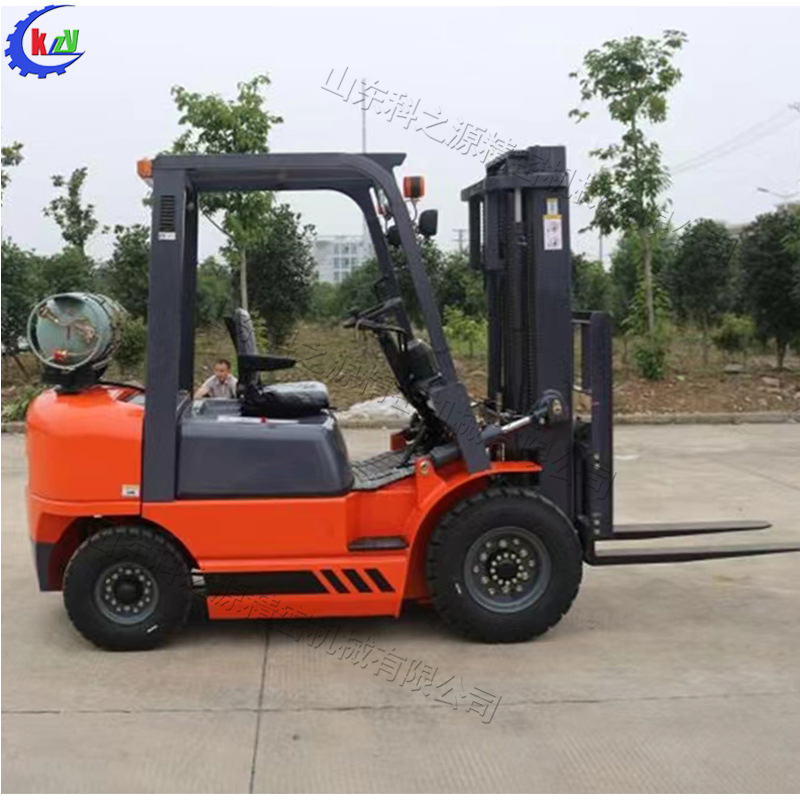 工业运输液化气叉车 轮式货运站货物堆垛车托盘货物汽油运输叉车