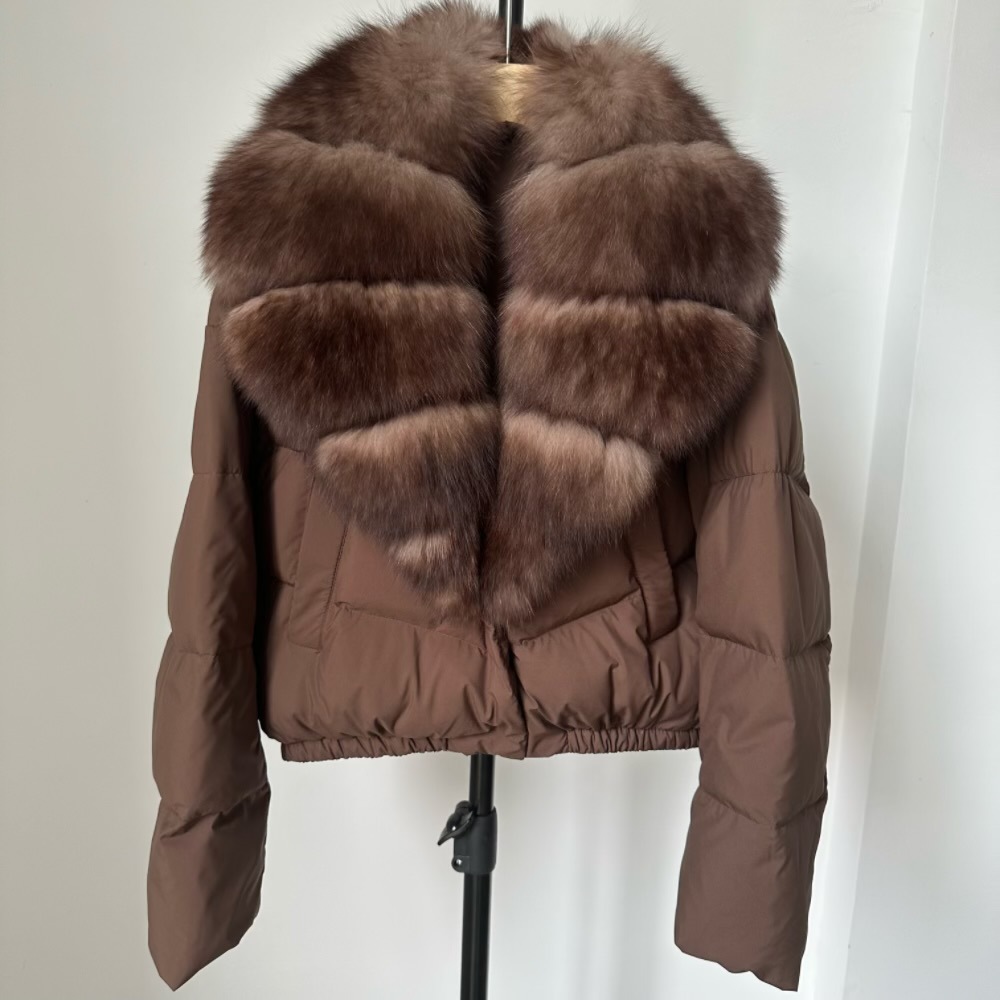 커피 + 이미테이션 밍크 (고급 90 화이트 덕다운)