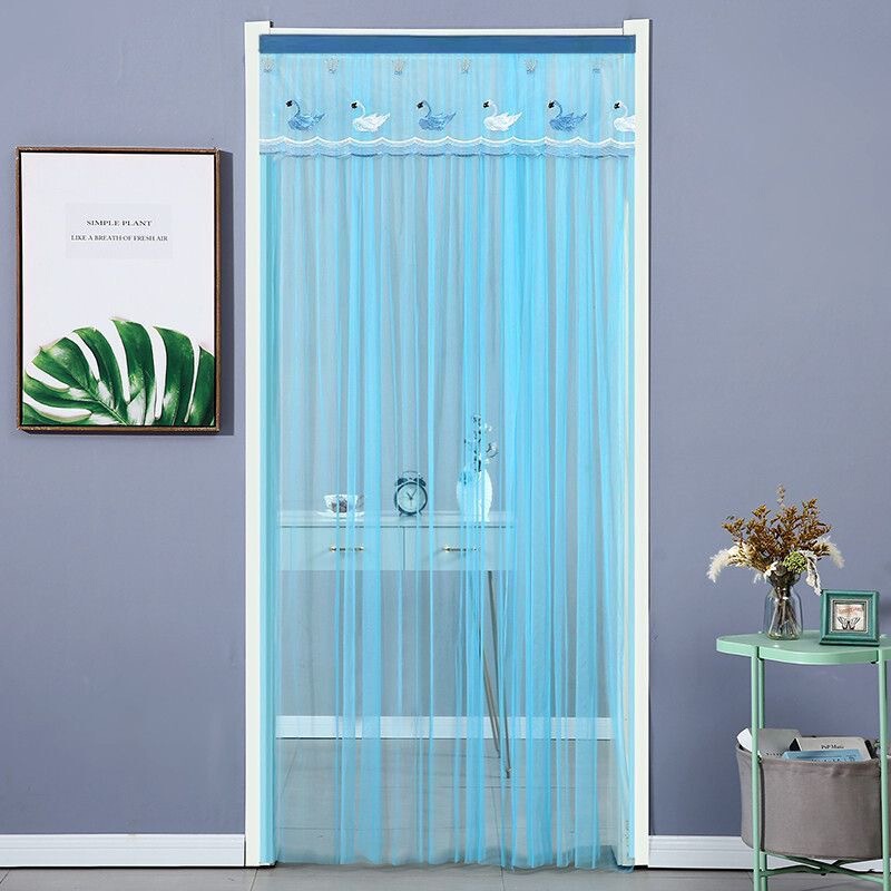 Summer Anti-mosquito Door Curtain Bedroom Partition Screen Window Non-perforated Rural Entry Door Fly-proof Door Curtain Encrypted Mosquito Net Cheap