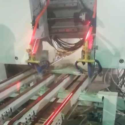 红外线全自动板材切割机  双头双片流水数控切割机 LS-1200切板机