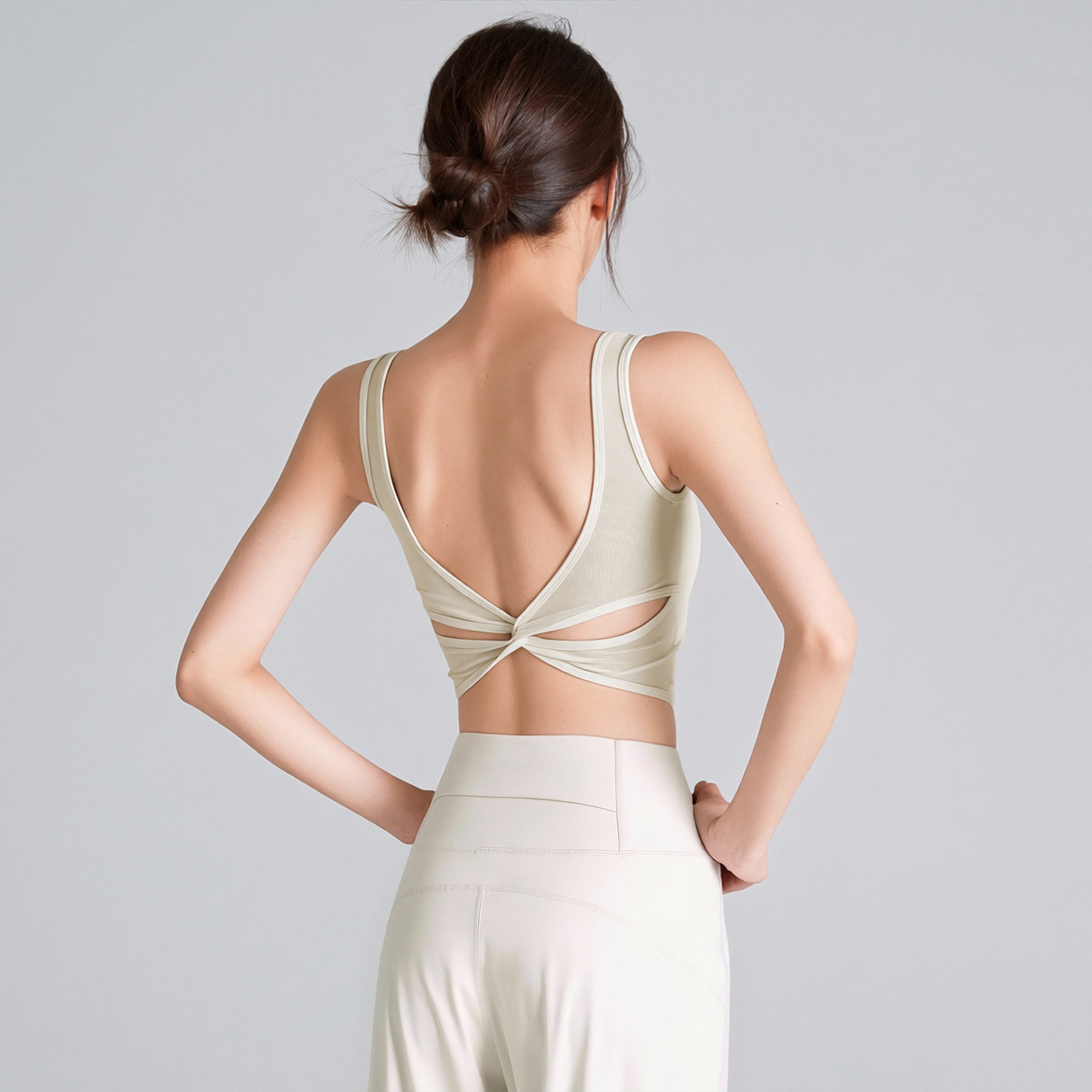 Fitness Mesh Beautiful Back Shock-Proof Sports Bra for Women All-In-One Running Training Fitness Bra Summer Yoga Vest