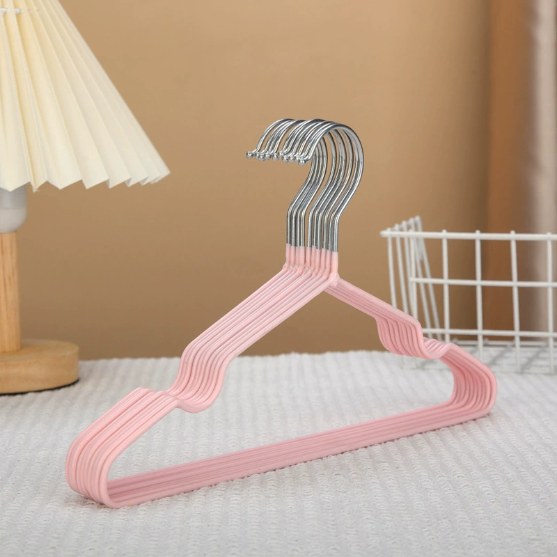 Children's hanger drying rack, plastic baby clothes hangers, non-slip pastel set