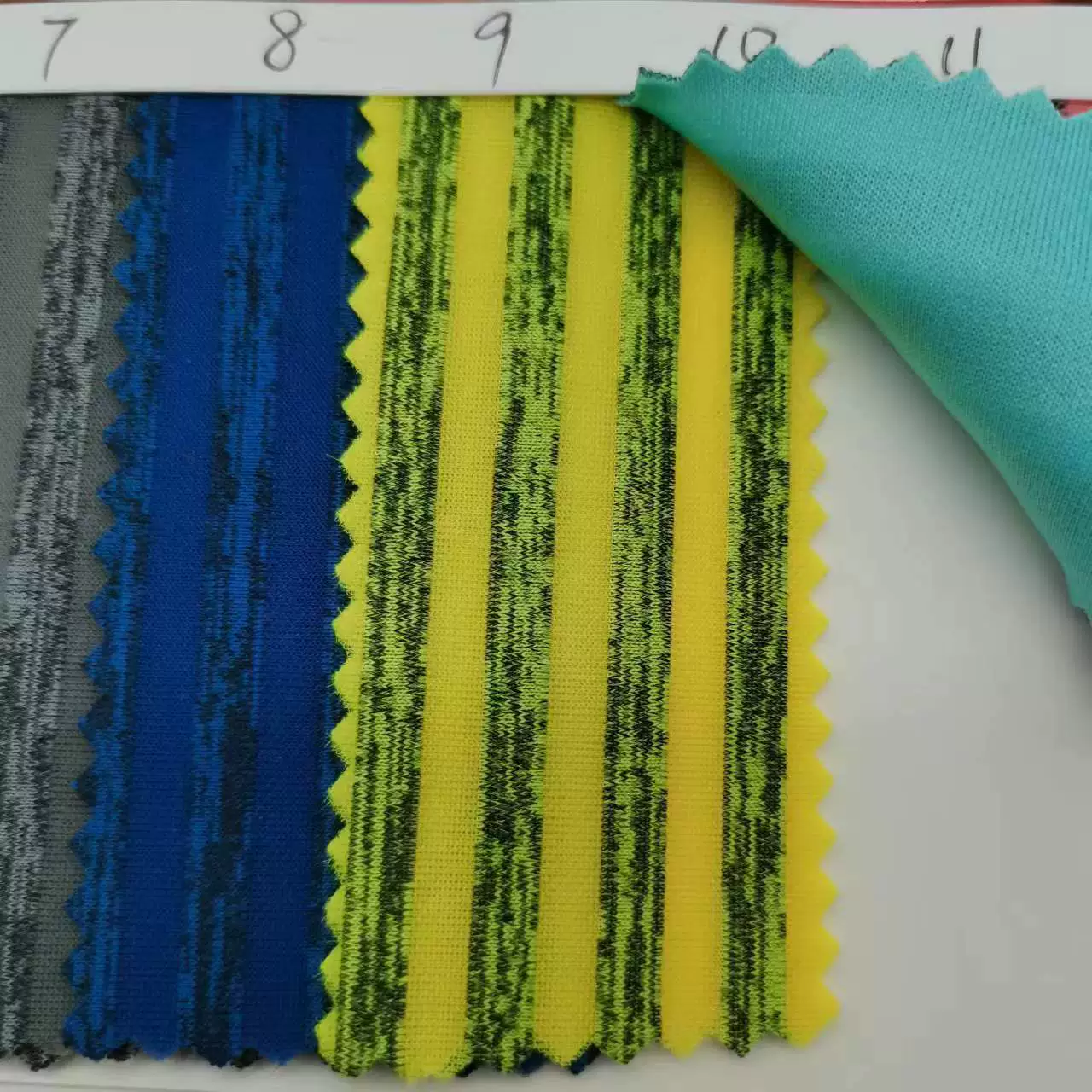 Ready-made sandwich, two-color striped sandwich, soft mesh cloth, 3D bird's eye cloth, luggage, shoes and hat accessories