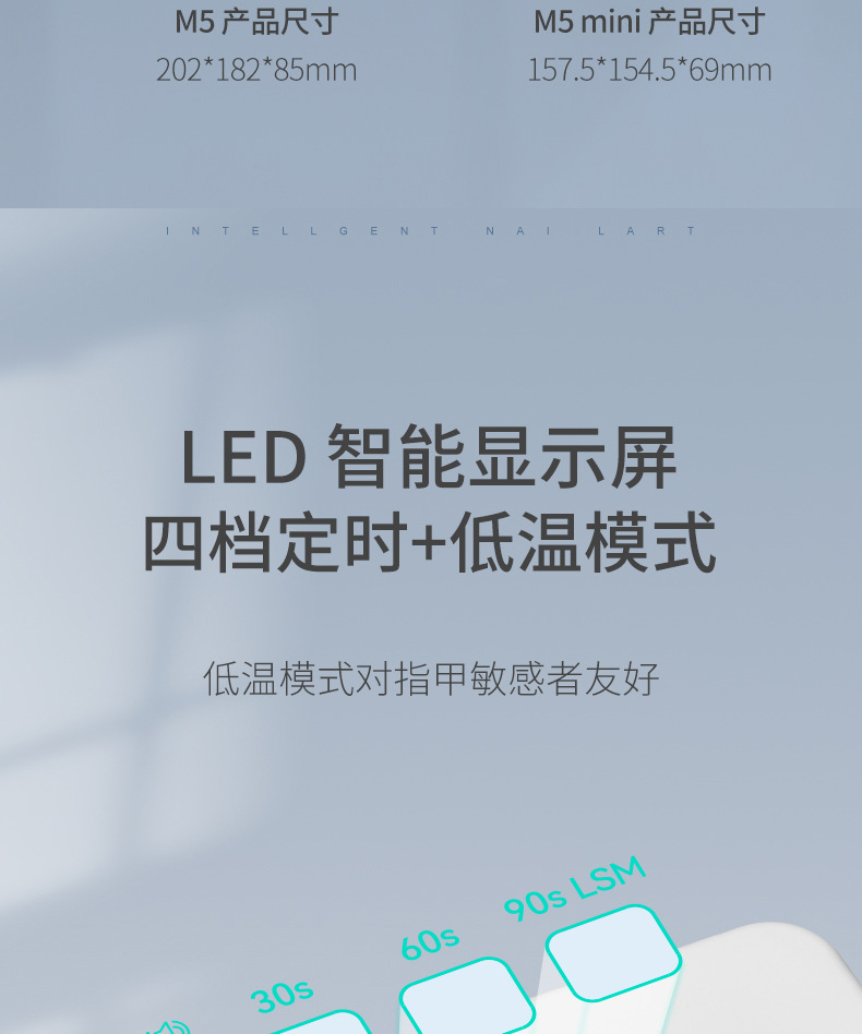 AMDMG Mini LED Nagel-Gel Schnelltrocknung UV-Lampe Nagellampe Aushärtungsgerät Nagelkunst Spezialwerkzeug
