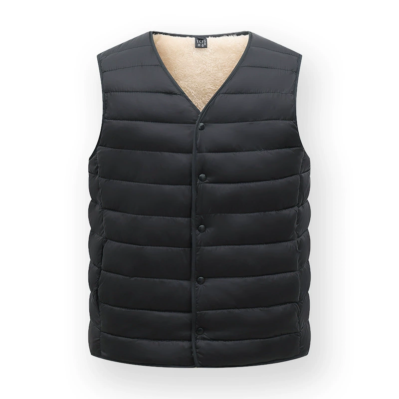 Demi-season quilted keep warm vest, for middle age