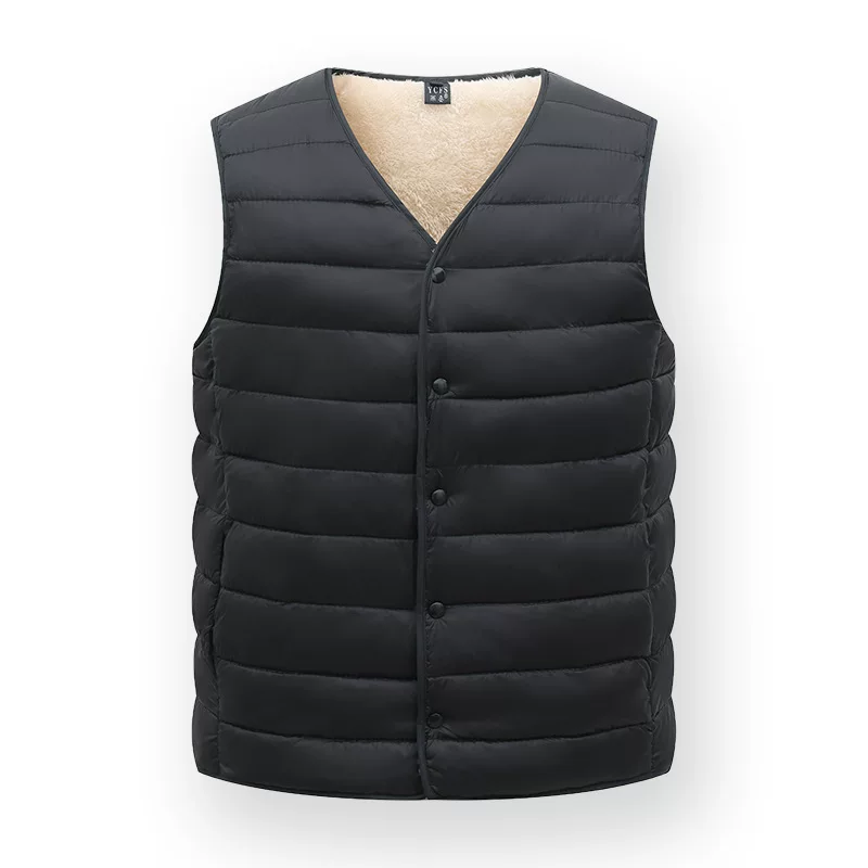 Demi-season quilted keep warm vest, for middle age