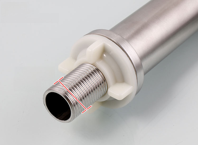 Single cold faucet stainless steel brushed basin faucet single hole laundry sink basin basin faucet wholesale