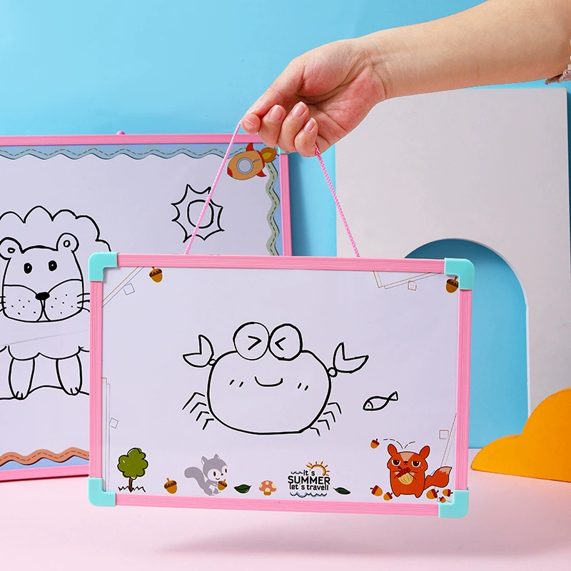 晶晶 Magnetic children's double-sided whiteboard writing and erasable baby graffiti office notes dry erasing hanging message board