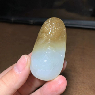 Jin Yu Tang Xinjiang Hetian Jade Suet Jade Maitreya Buddha Grade I Suet White Material Ultrafine Super Moisturizing