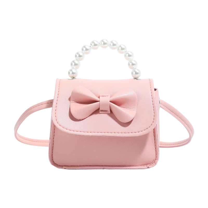 Bolsos para niños arco extranjero mini lindos bebés mochilas bolsos de perlas dulces bolsos de hombro para padres e hijos