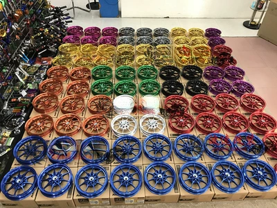 MFZ McLaren modified forged CNC wheel hub rim for DIO50c jog50/90c Weijia (Hub) - japanese-version-dio50c-red-red