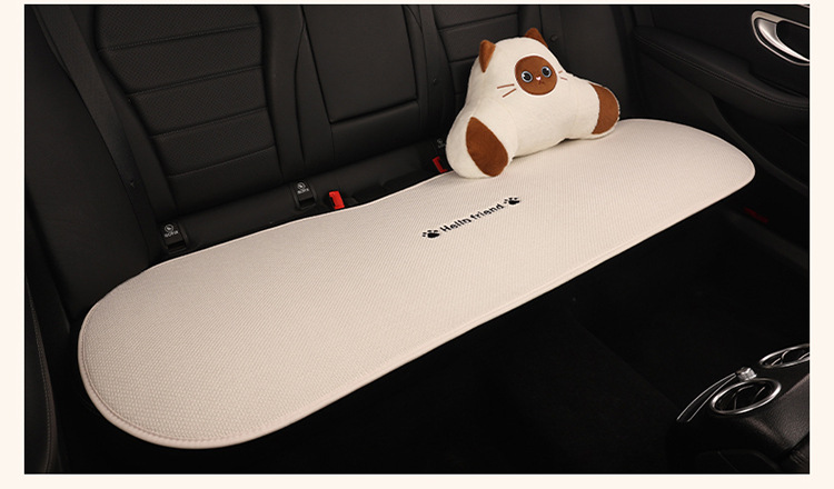 Car Seat Cushion, Universal for All Seasons, Linen Car Seat Cushion Cover, Full Cotton and Linen Breathable Female Car Cushion, Car Seat Cover Single Piece