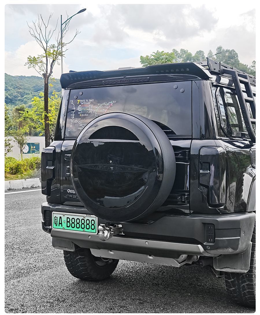 Suitable for 24-26 Models of Bj40, All-In-One Spare Tire Cover, Leather Spare Tire Cover, Appearance Modification 17inch 20inch Extended Range