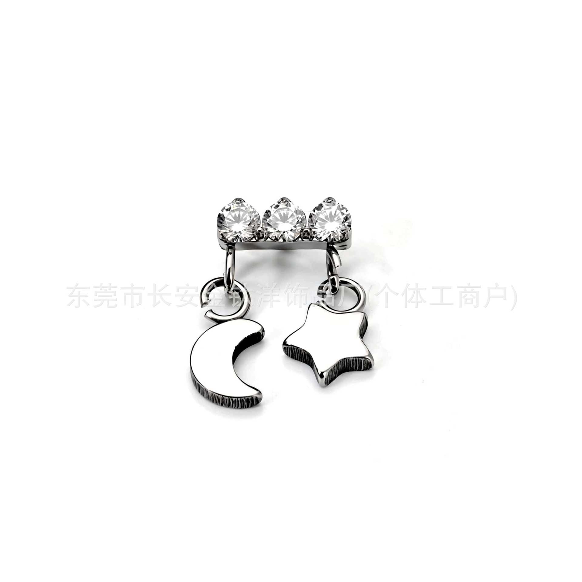 Labret piercing jewelry detail image