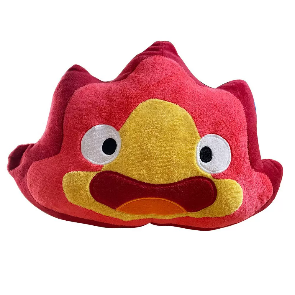 Calcifer plush 卡西法跨境新品火恶魔小火焰公仔抱枕